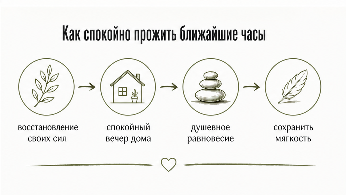Схема: как спокойно прожить ближайшие часы