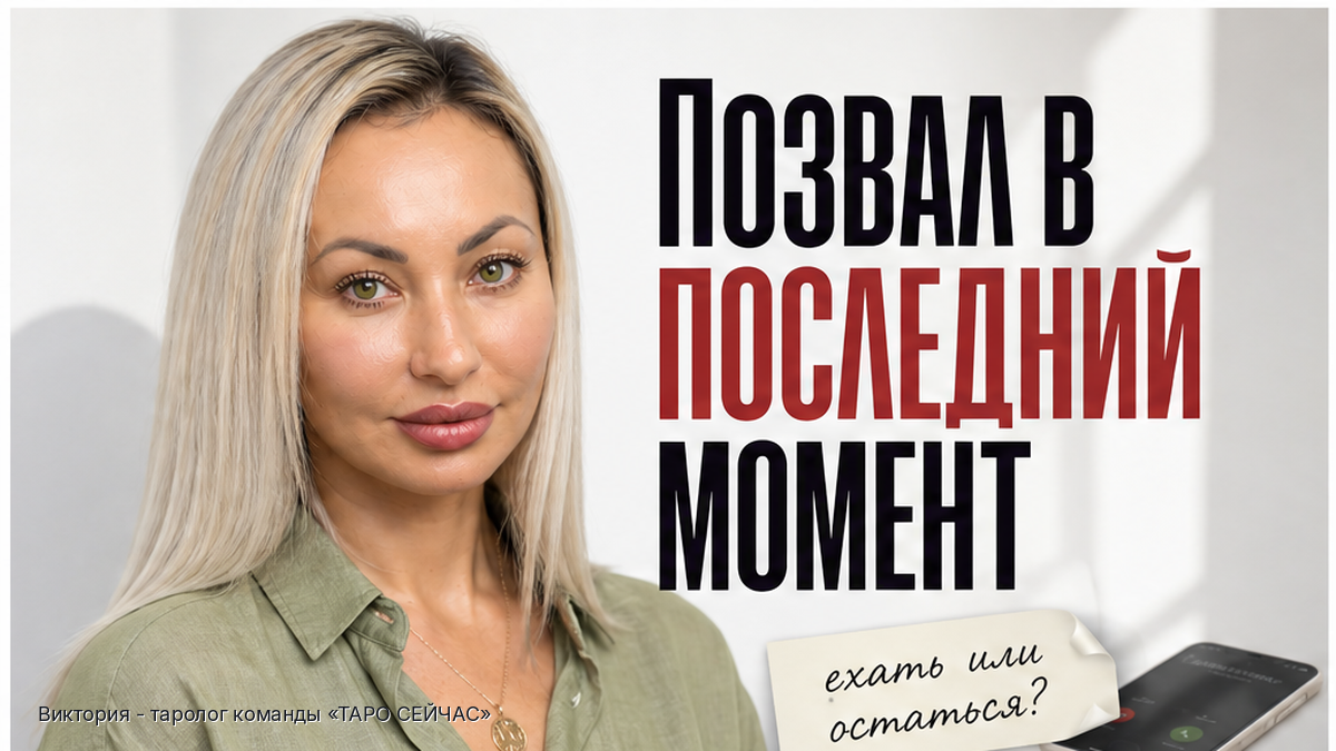 Он зовёт в последний момент и карта дня объясняет твои сомнения