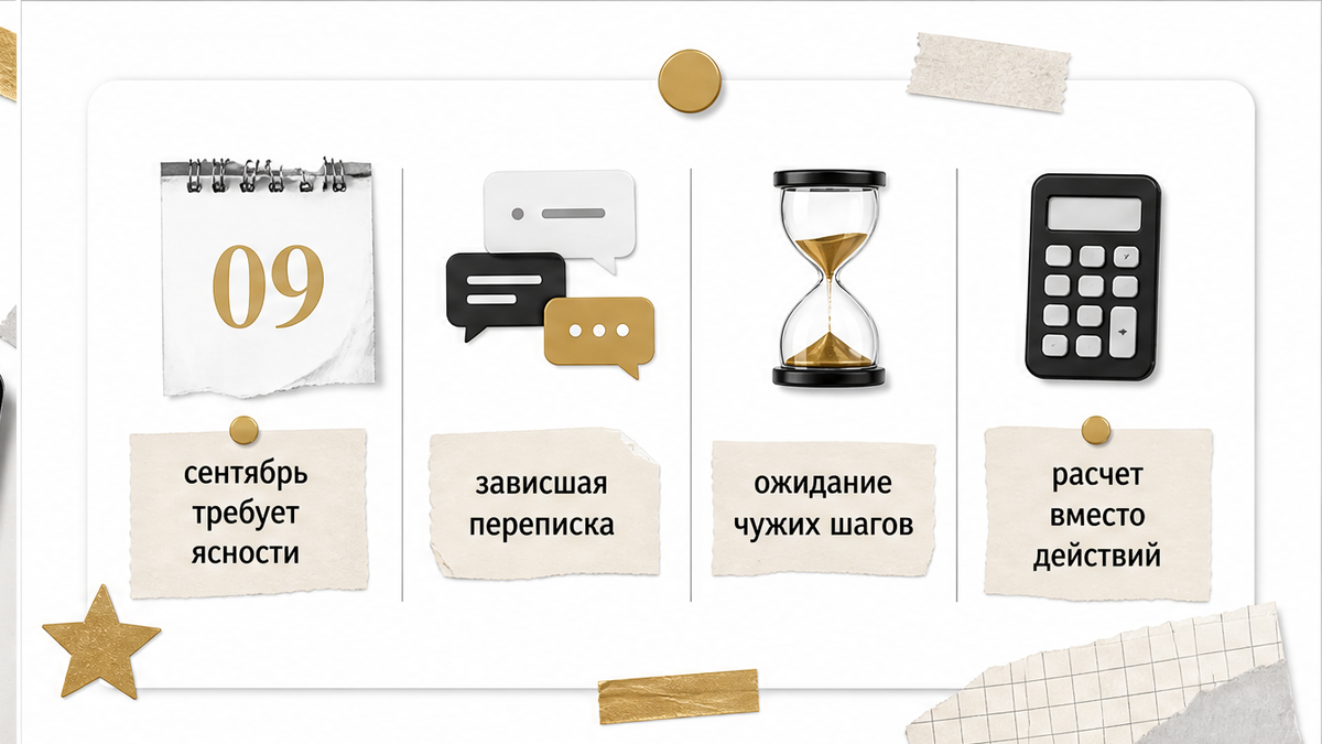 Сентябрьские прогнозы требуют закрыть зависшую переписку