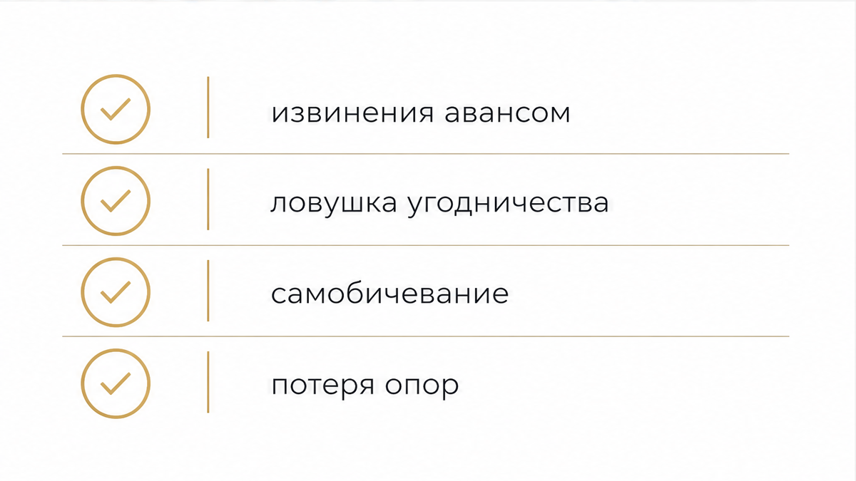 Чеклист: ловушка выученной вины и женские ошибки