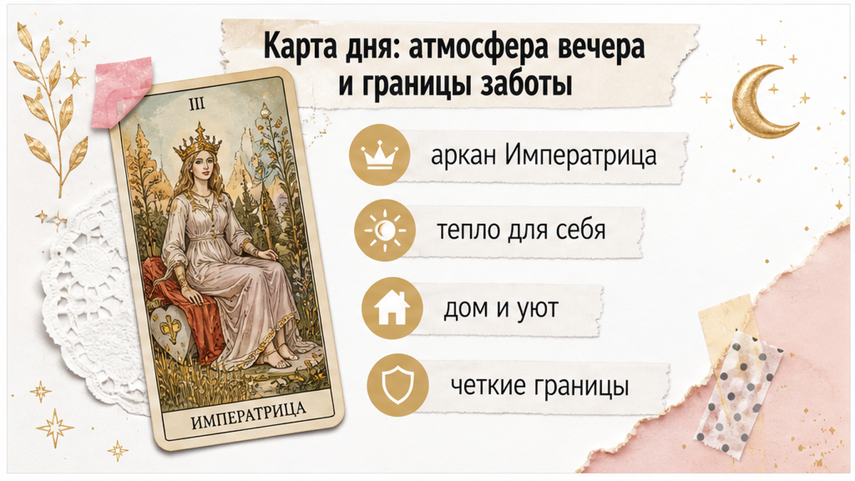 Карточка дня: Императрица, тепло для себя и границы заботы