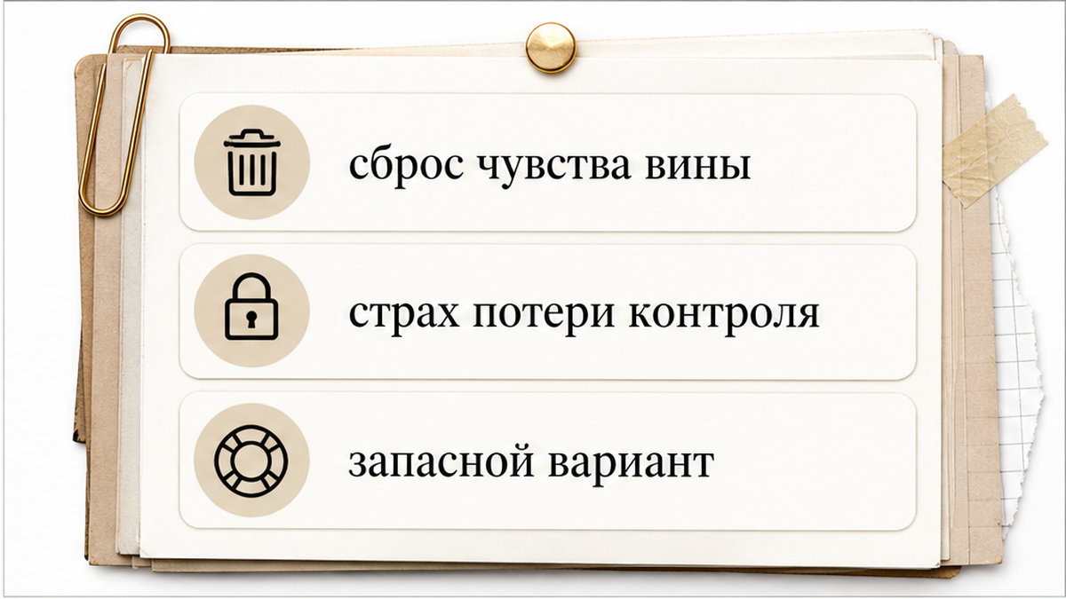 Схема трёх скрытых мотивов за предложением остаться друзьями
