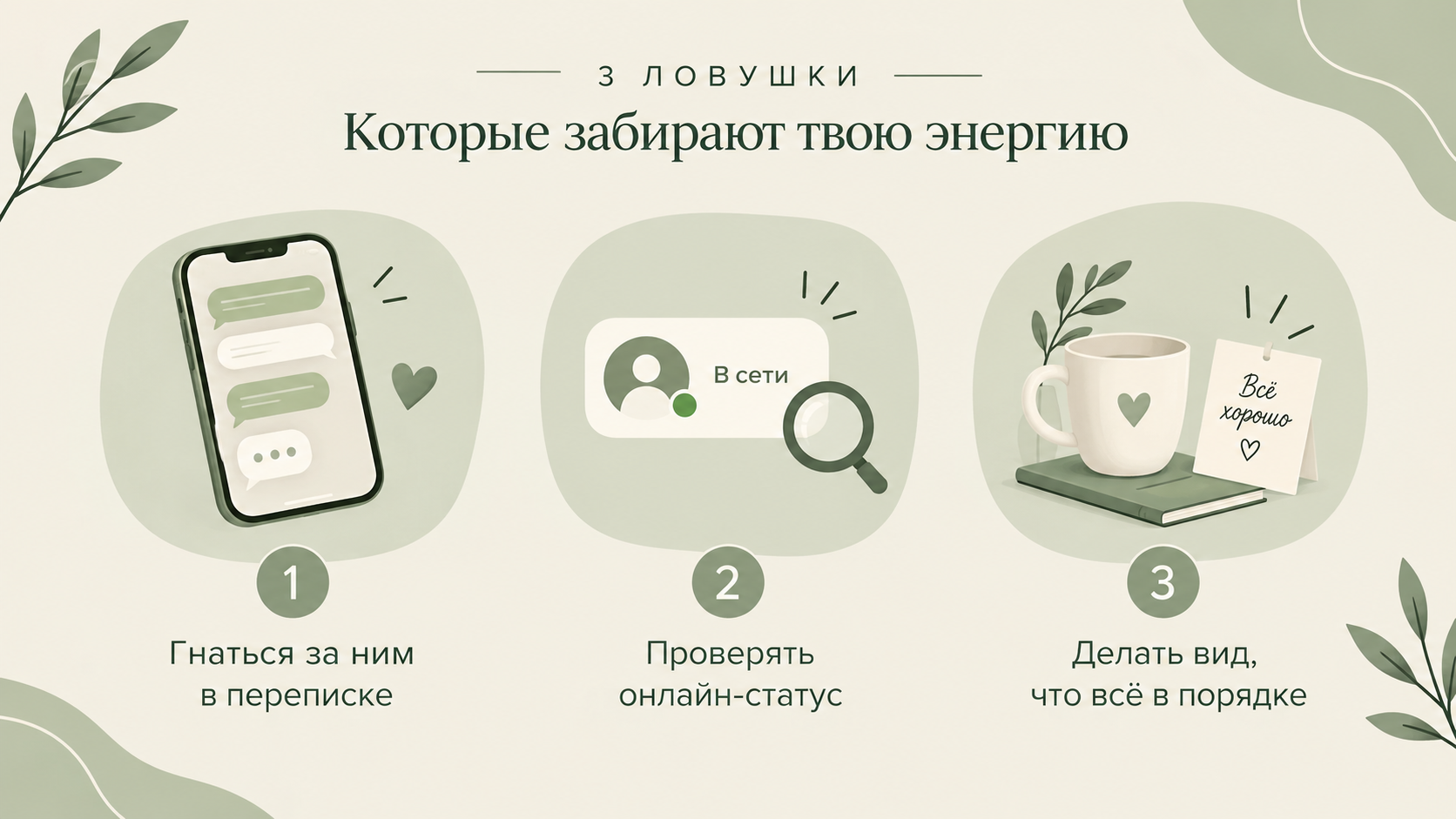 Карты Таро показывают динамику избегания после прочитанного сообщения