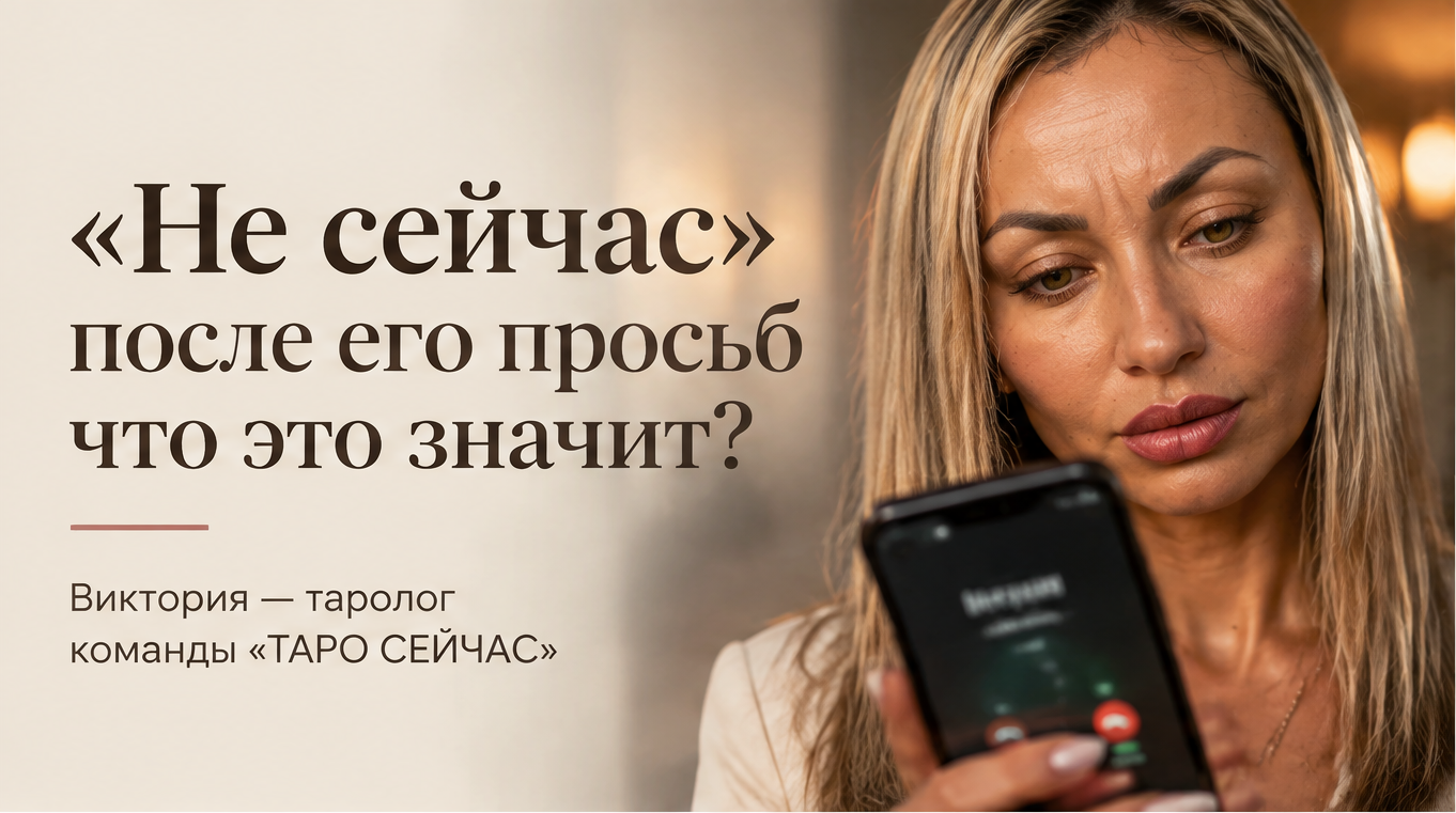 Он сбросил мой звонок и написал «не сейчас», хотя сам просил не пропадать