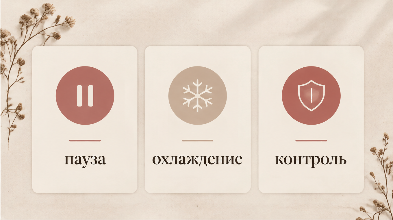 Женщина смотрит на отклонённый звонок и короткое сообщение не сейчас