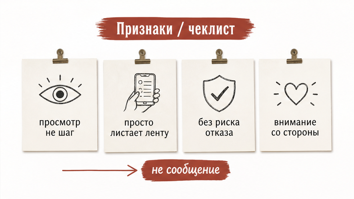 Почему просмотр историй не равен шагу в диалог