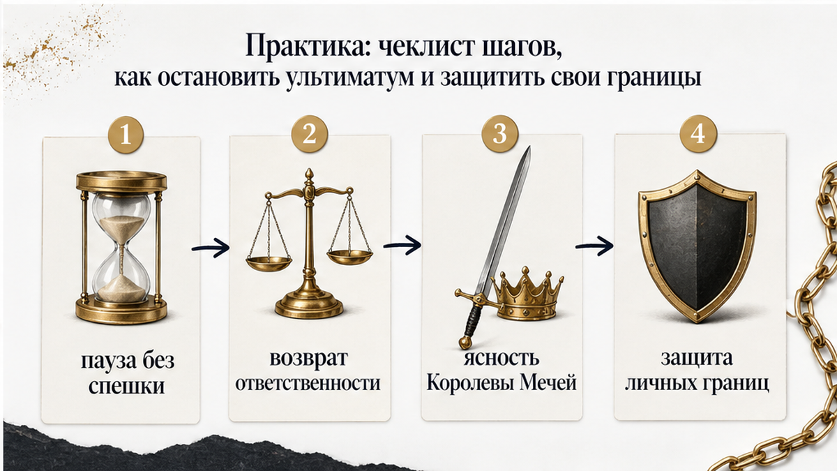 Схема шагов: как остановить ультиматум и защитить границы