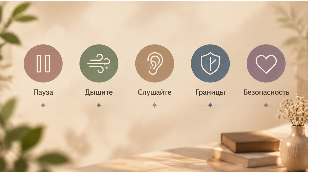 Три карты Таро рядом с запиской для разговора с подростком