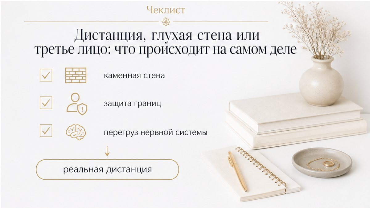 Чем дистанция и глухая стена отличаются от третьего лица